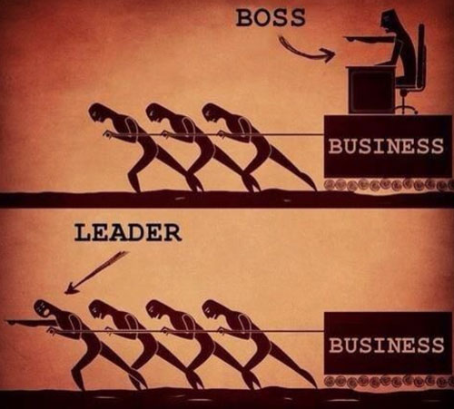 boss versu leader