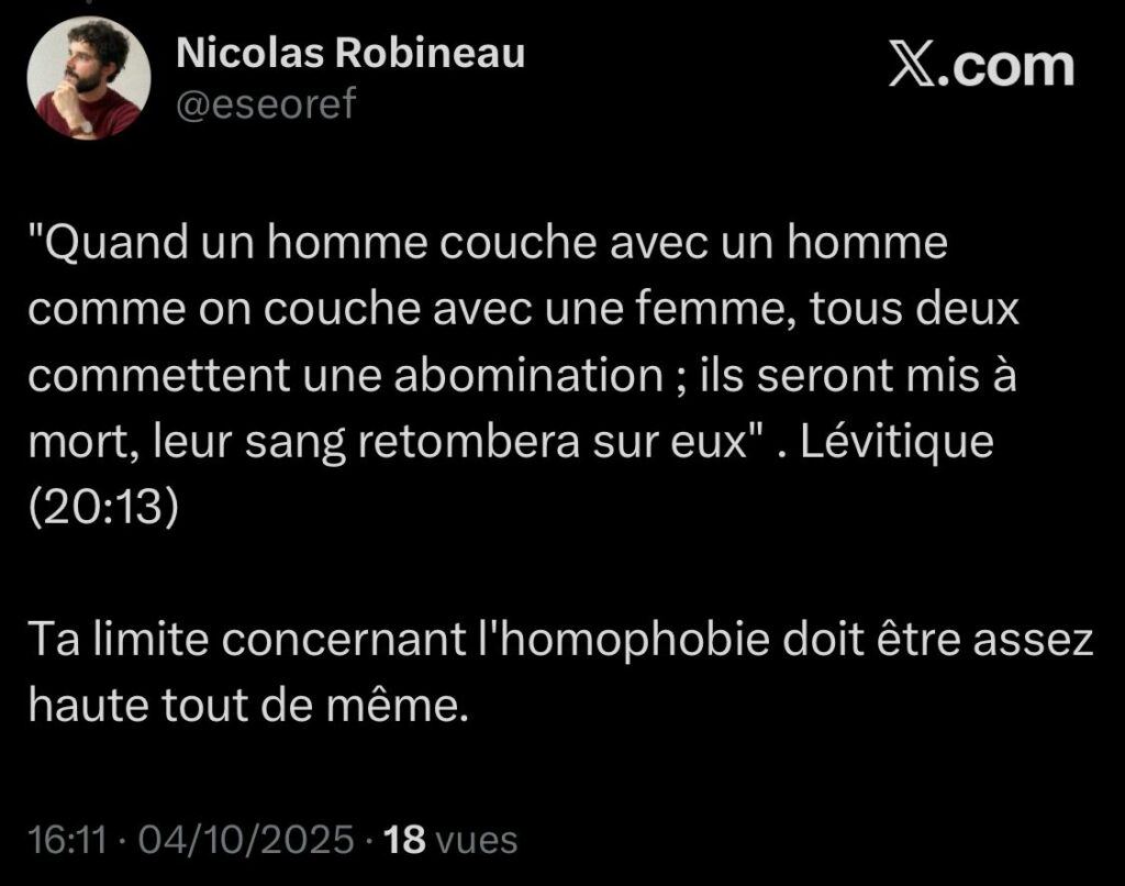 nicolas robineau homophobe